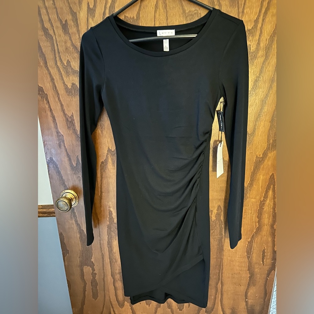 Leith Knit Long Sleeve Dress- XS